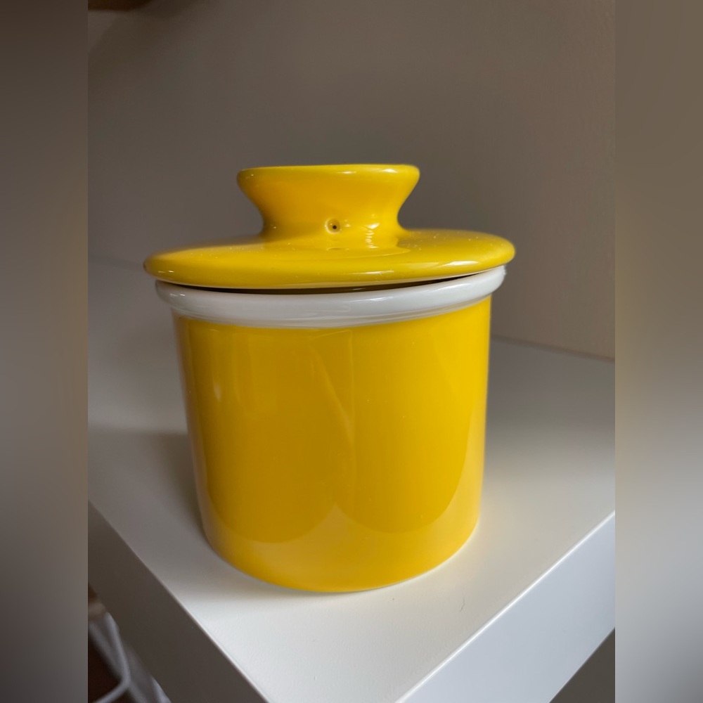 Sweese Yellow Ceramic Butter Crock